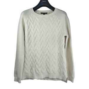 CYRUS Women's Beautiful Cream Colored Cable Knit Sweater Fall/Winter Size M